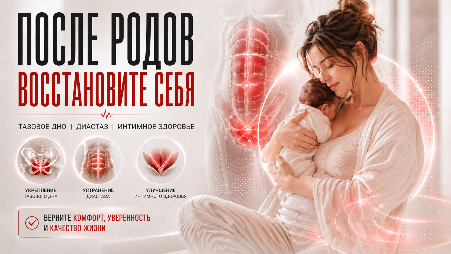 Tesla Chair после родов: восстановление тазового дна и лечение диастаза в Хабаровске