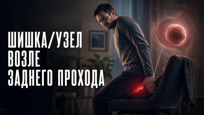 Шишка возле заднего прохода: что это и когда к врачу