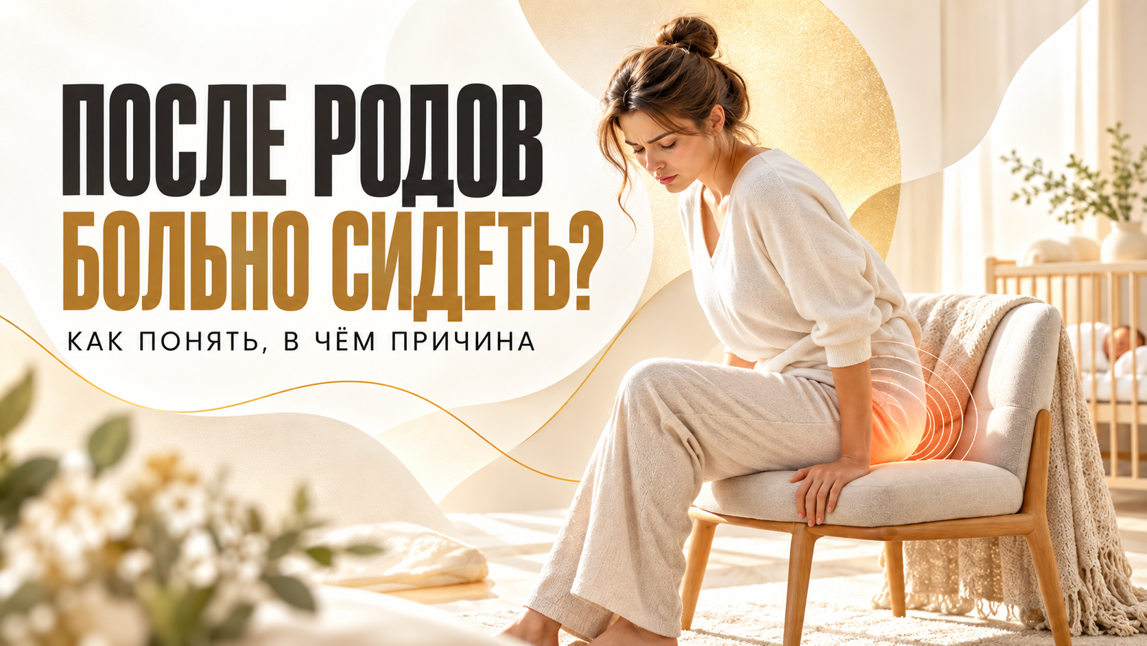 После родов столо больно сидеть: как понять, в чём причина?