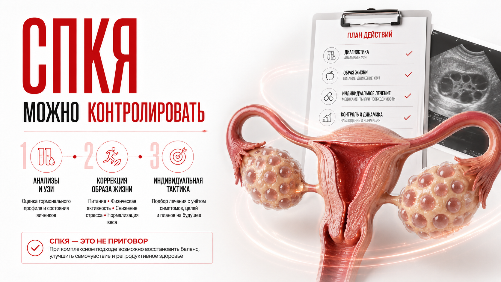 Синдром поликистозных яичников — симптомы, диагностика и лечение в Хабаровске