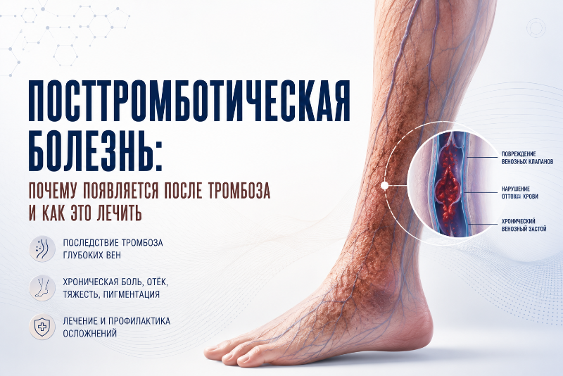 Посттромботическая болезнь: почему нога страдает после тромбоза