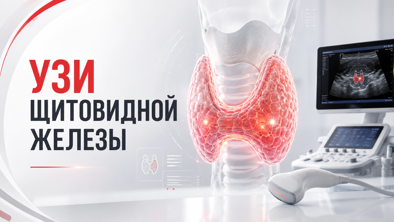  Процедура ультразвукового исследования щитовидной железы в Нефертити

