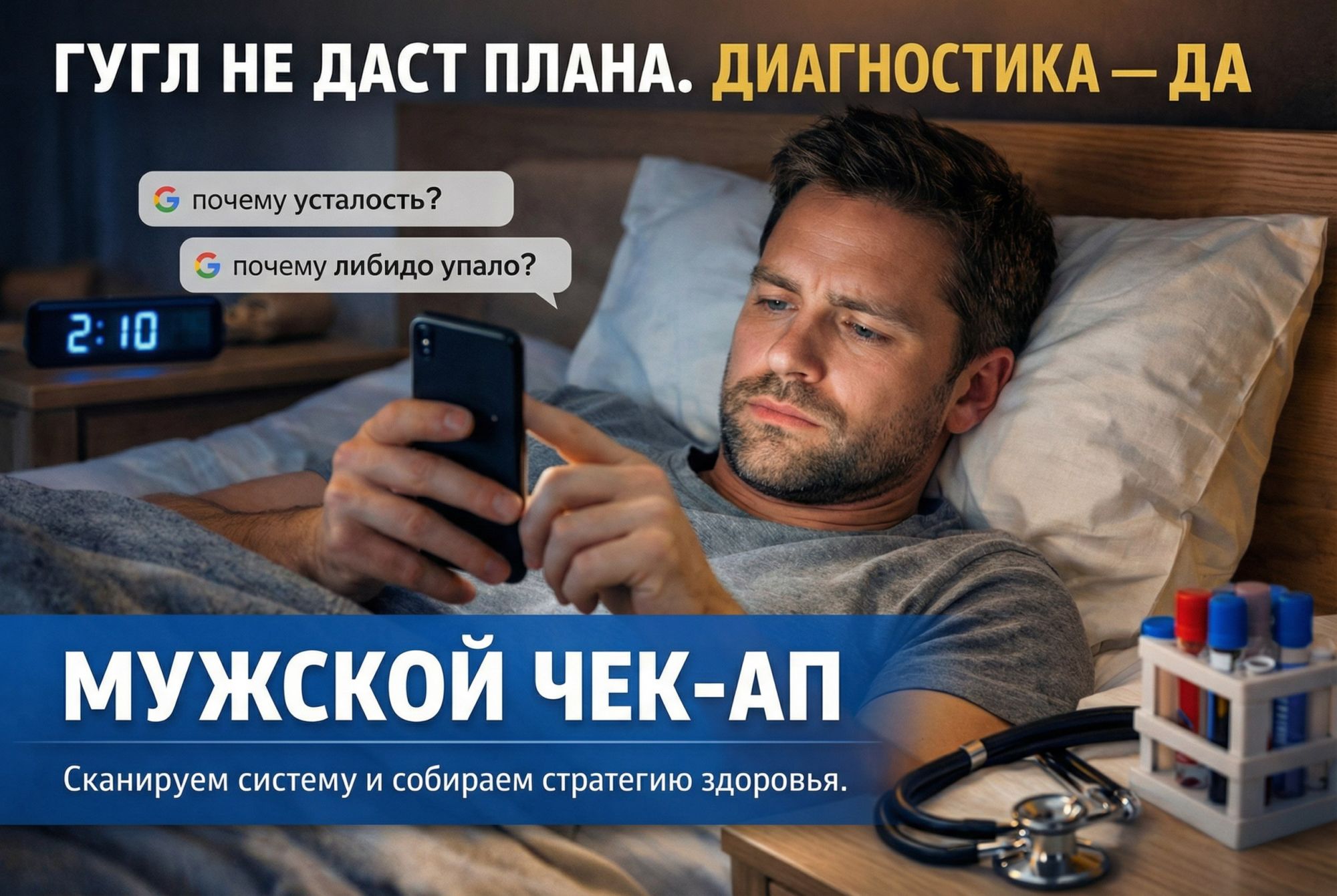 Мужской чек-ап в Хабаровске — комплексное обследование мужчин | клиника «Нефертити»