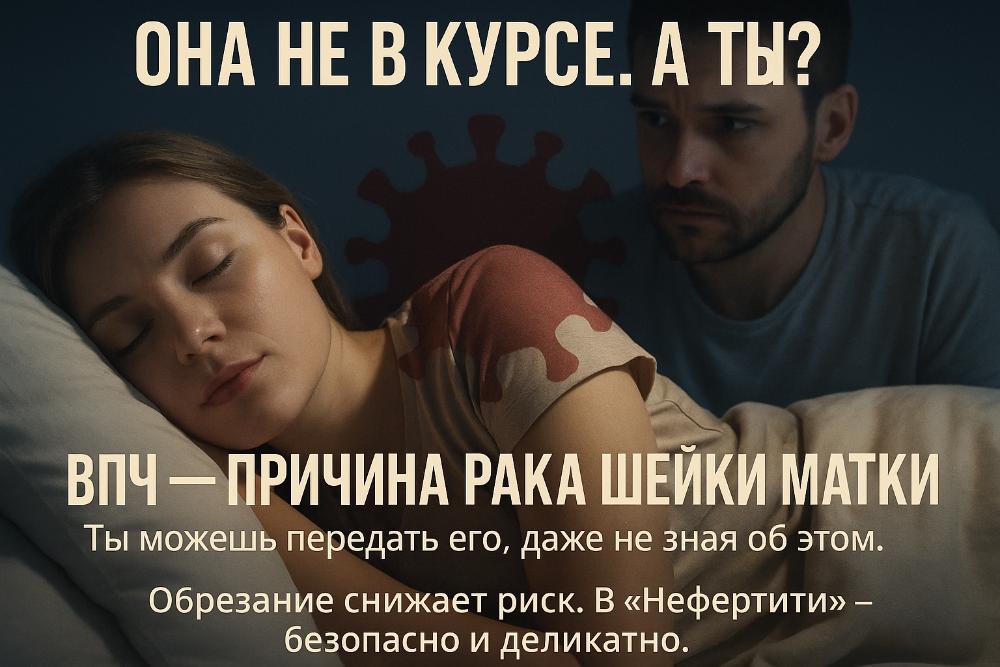 Обрезание снижает риск ВПЧ и рака шейки матки – клиника Нефертити, Хабаровск