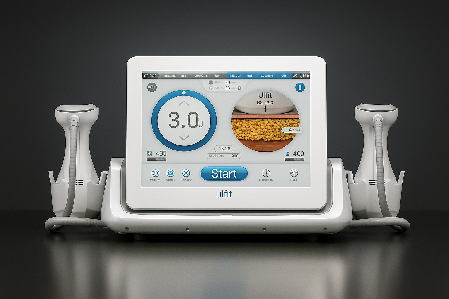 Аппарат Ulfit для ультразвуковой липосакции — профессиональное оборудование для безоперационного удаления жира, Хабаровск, клиника «Нефертити»
