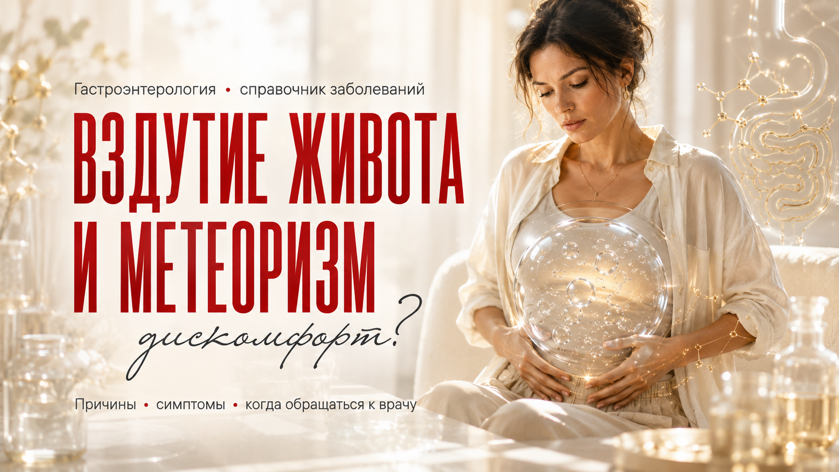 Вздутие живота и метеоризм: причины и что делать | Клиника «Нефертити»