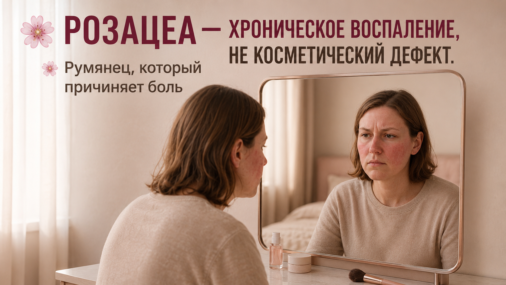 Розацеа: покраснение и сосудистая сетка на лице — лечение в «Нефертити»