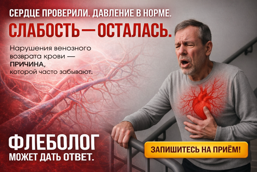 Осмотр ног у флеболога в Хабаровске: диагностика варикоза и нарушений венозного кровотока