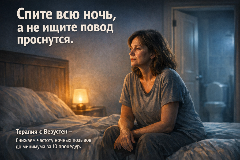 Частое мочеиспускание ночью после менопаузы — лечение в Хабаровске, клиника Нефертити