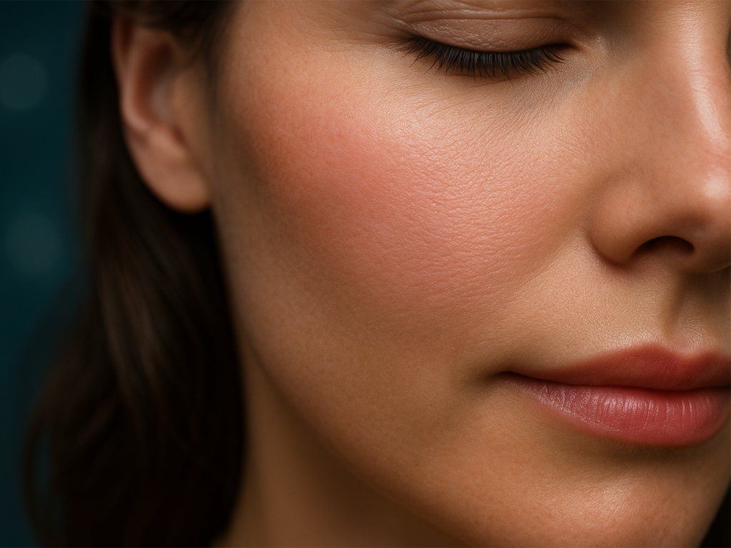 Экстремальное макро кожи: бархатно-матовая текстура