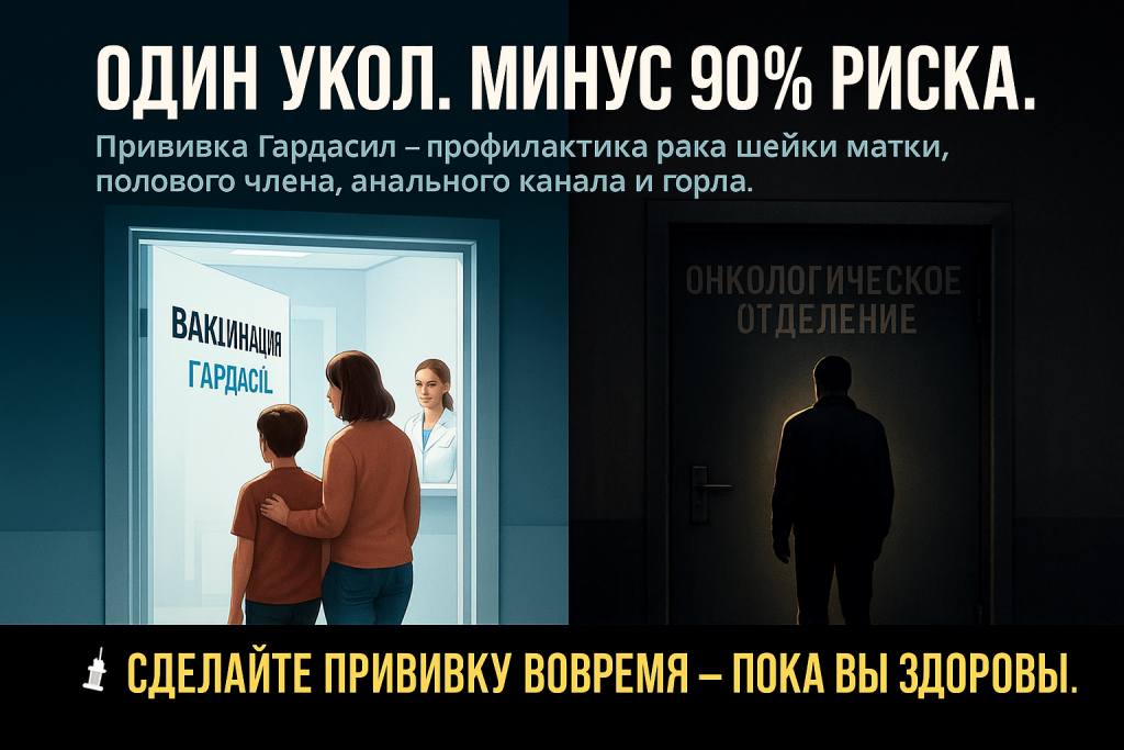 Прививка Гардасил снижает риск рака, вызванного ВПЧ. Защитите себя и детей — вакцинация в клинике «Нефертити» в Хабаровске.