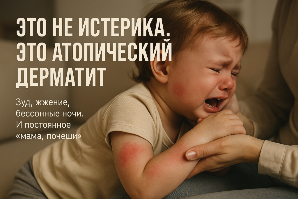 Атопический дерматит у детей вызывает зуд, жжение и бессонные ночи. Помогаем в Хабаровске — диагностика и лечение в клинике «Нефертити».