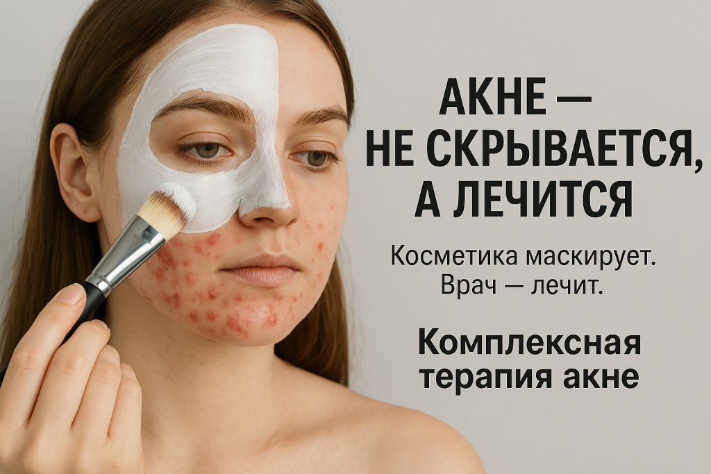 Косметическая маска не заменит врача. В клинике «Нефертити» (Хабаровск) лечим акне системно: диагностика, уход, дерматология, нутрициология.