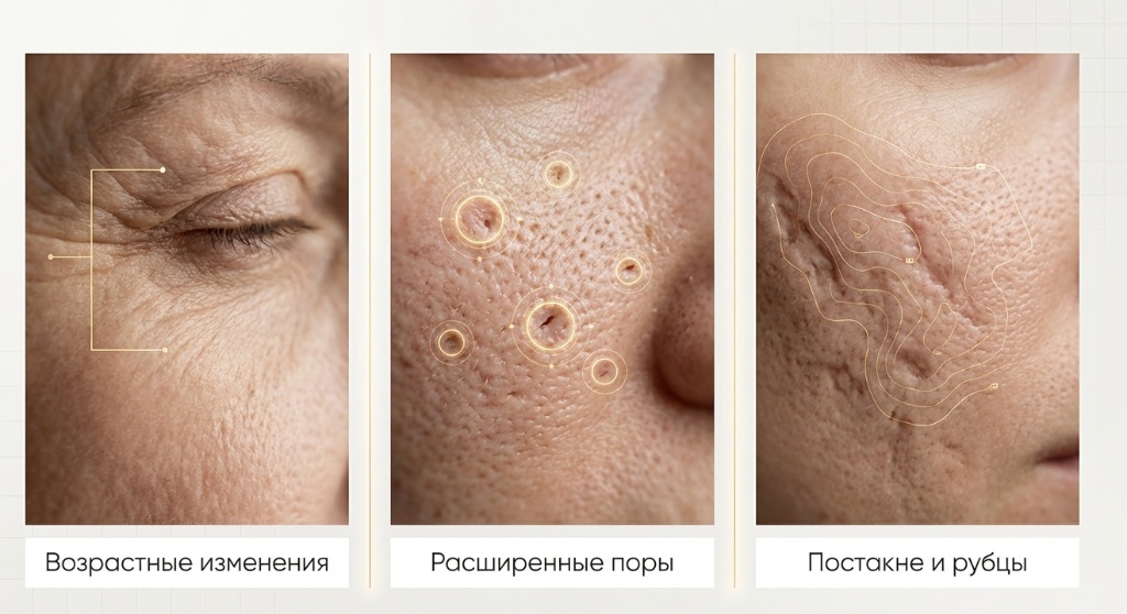 Фракционная лазерная шлифовка ResurFX на аппарате M22 в клинике Нефертити Хабаровск