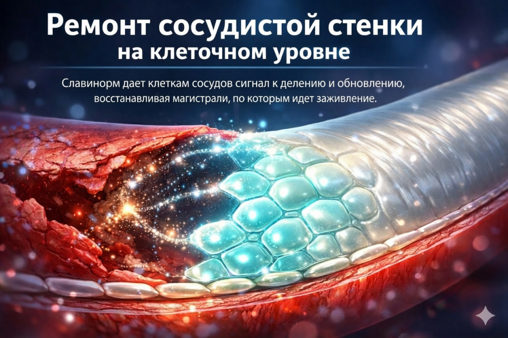 Механизм действия препарата Славинорм на сосуды ног