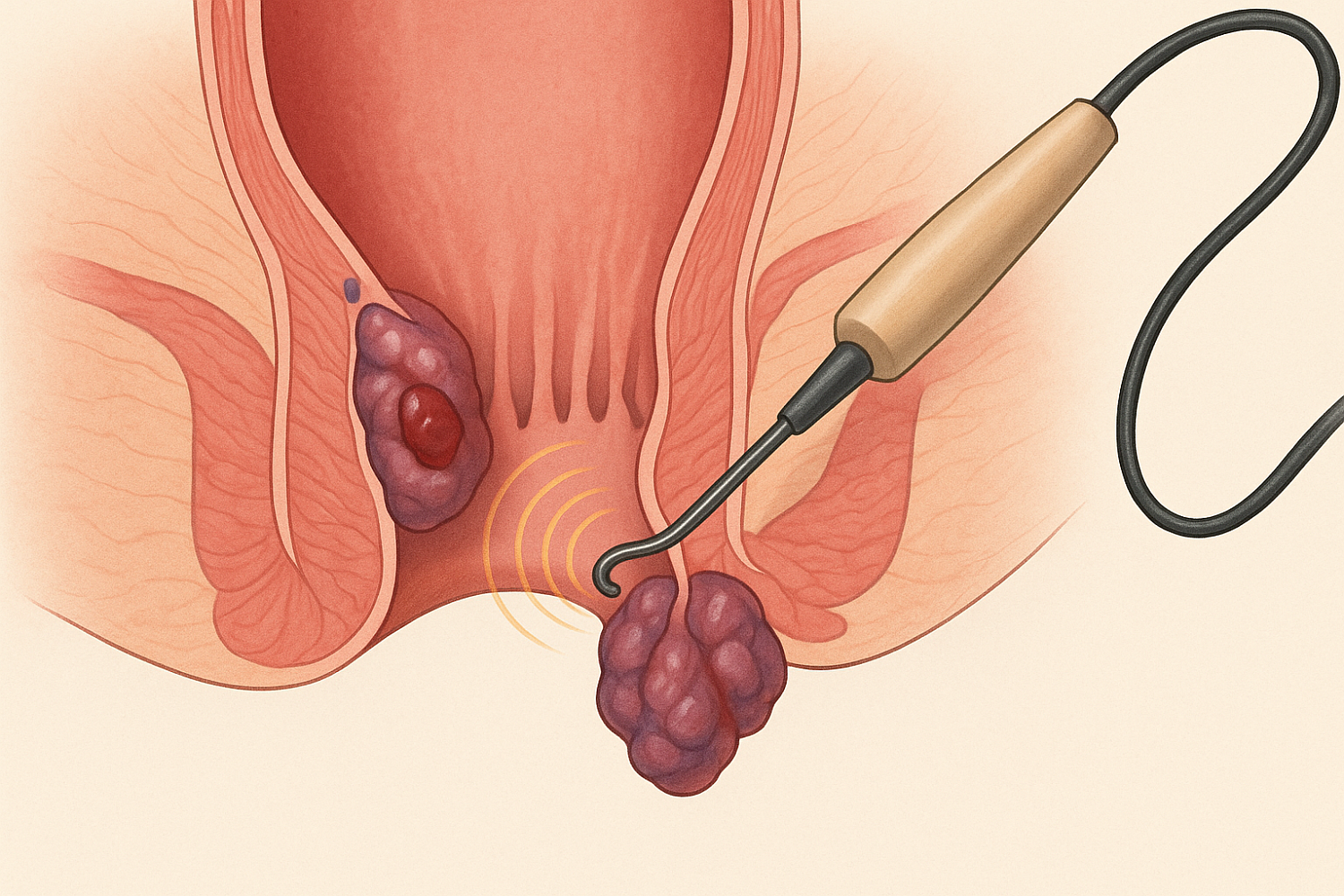 Радиоволновая тромбэктомия геморроидального узла